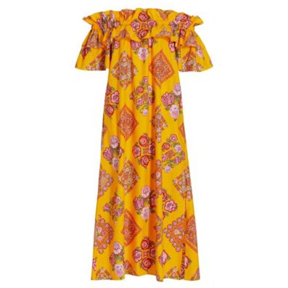 La Doublej Edition 29 Breakfast Offtheshoulder Midi Dress - S